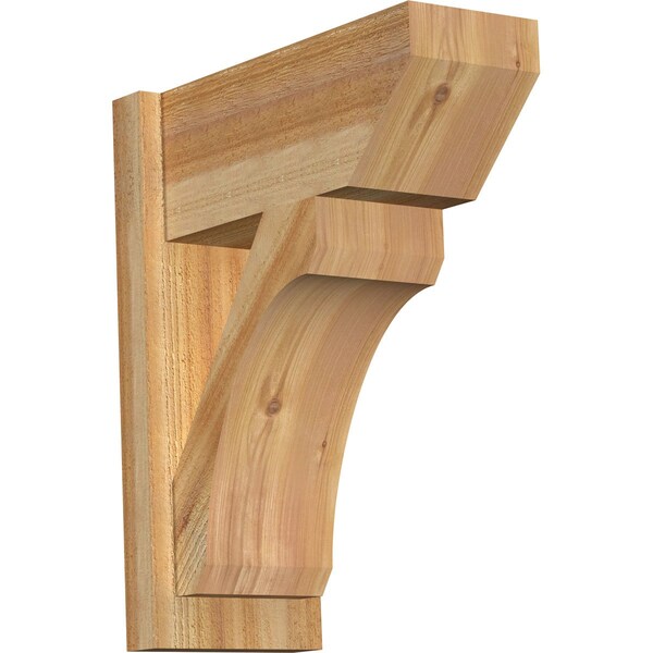 Ekena Millwork Legacy Slat Rough Sawn Outlooker, Western Red Cedar, 8"W x 18"D x 22"H OUT08X18X22LEC06RWR - main
